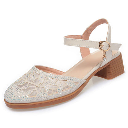 Elegante Damen Pumps Mit Niedrigem Absatz 4 cm Schwarz