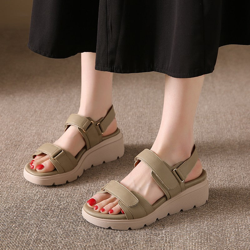 Hallux Valgus Plateausandalen Damen Mit Klettverschluss