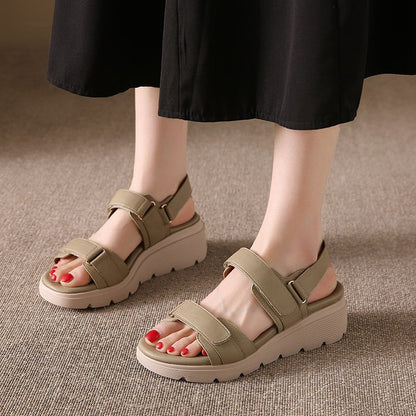 Hallux Valgus Plateausandalen Damen Mit Klettverschluss