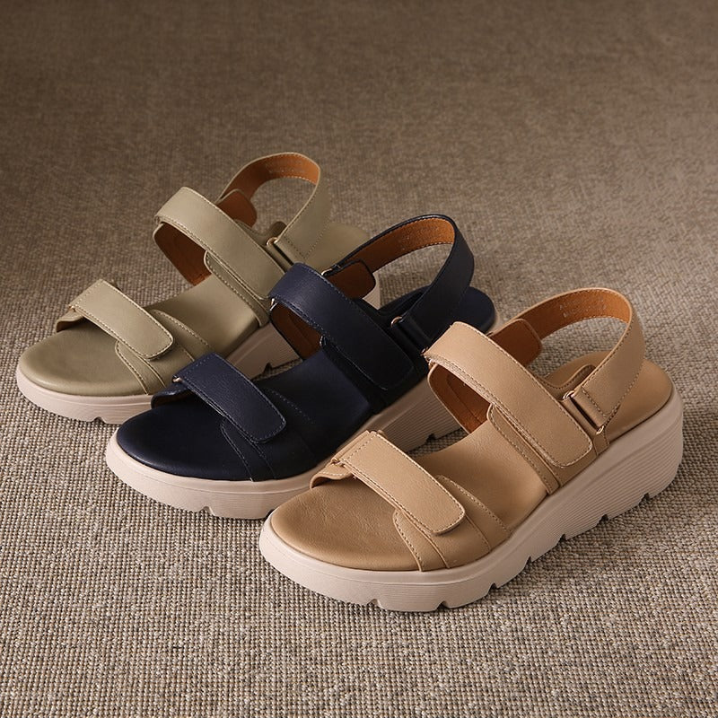 Hallux Valgus Plateausandalen Damen Mit Klettverschluss