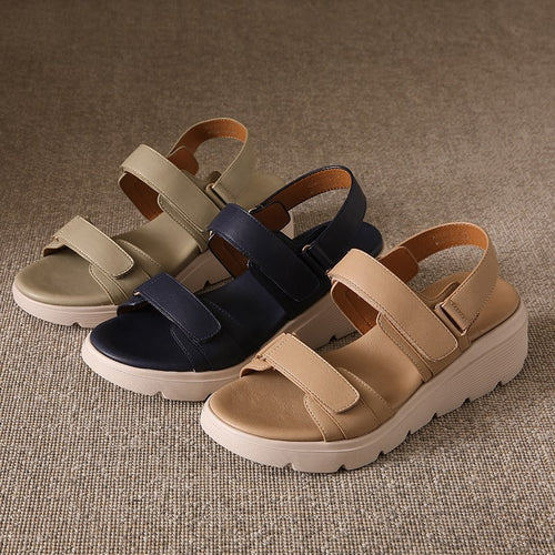 Hallux Valgus Plateausandalen Damen Mit Klettverschluss