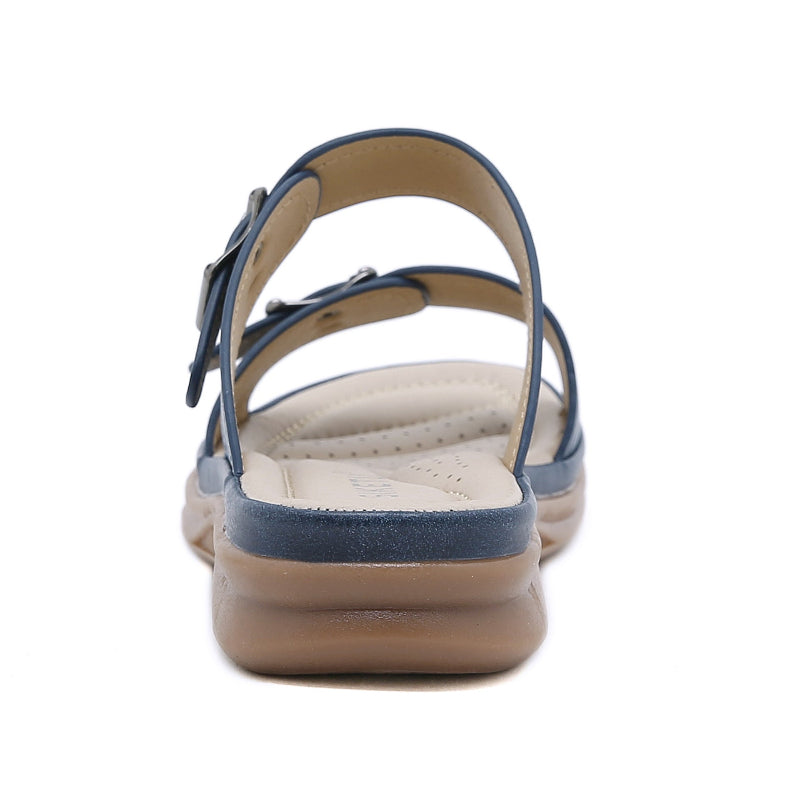 Verstellbare Komfortsandalen Damen Mit Schnallenriemen
