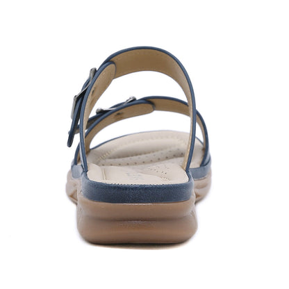 Verstellbare Komfortsandalen Damen Mit Schnallenriemen