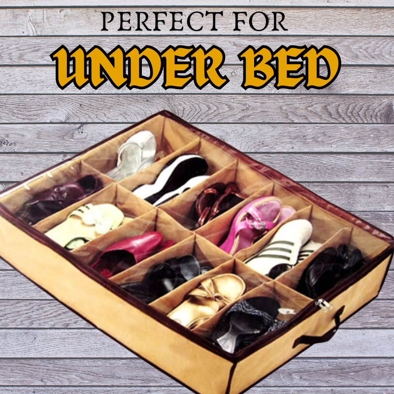 Under Bed Dust-Free Portable Shoe Organizer