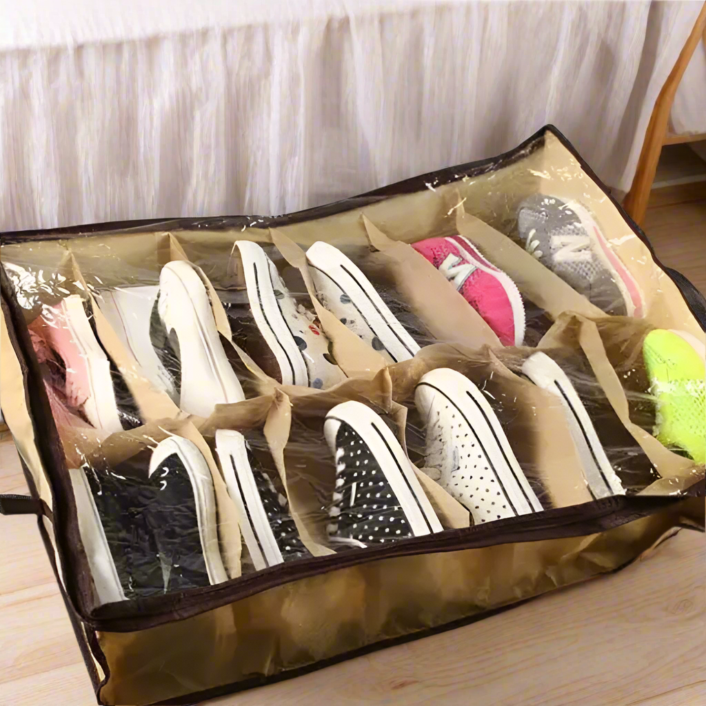 Under Bed Dust-Free Portable Shoe Organizer