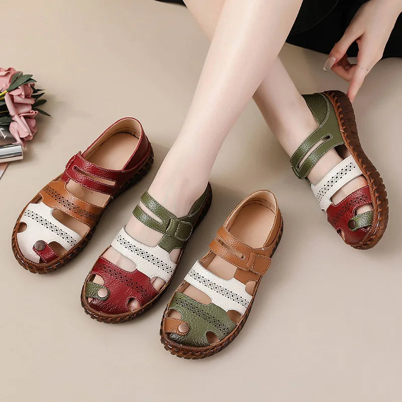 Bequeme Damenschuhe mit Weicher Sohle und runder Zehenform