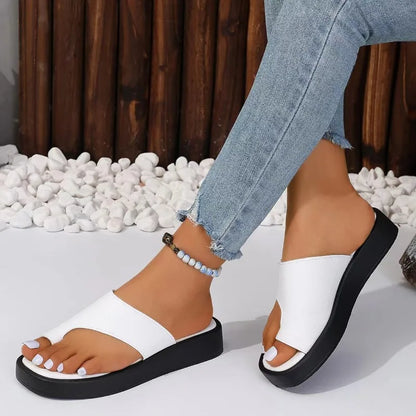 Damen Open Toe Sandalen Schwarz Hallux Schutz Sommerschuhe