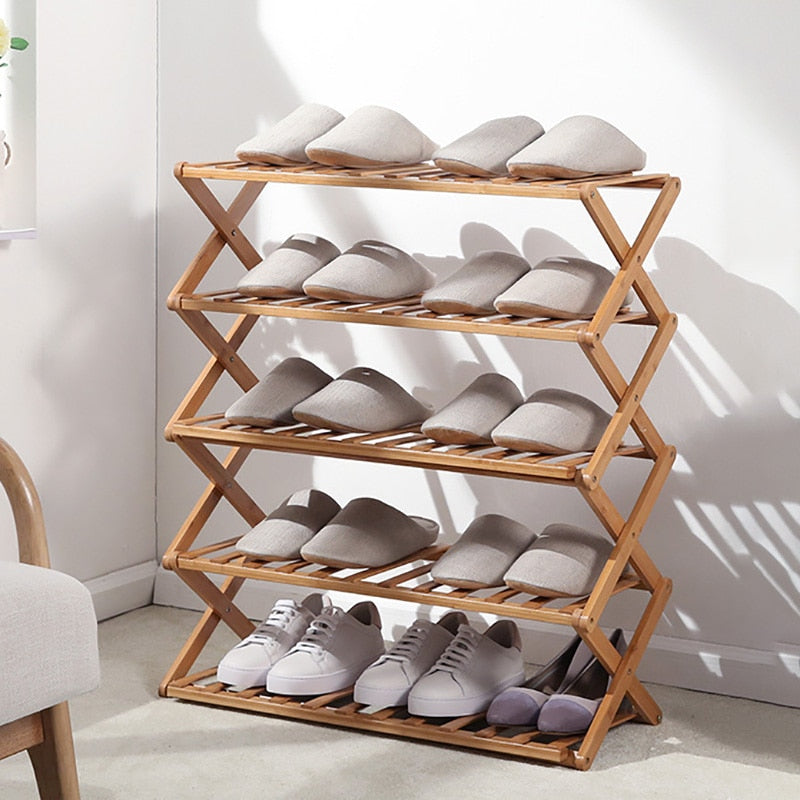 Multi-Layer Foldable Shoe Rack