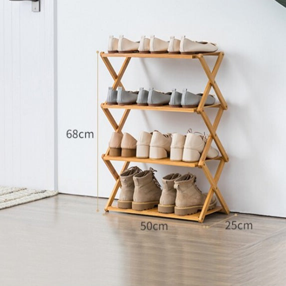 Multi-Layer Foldable Shoe Rack