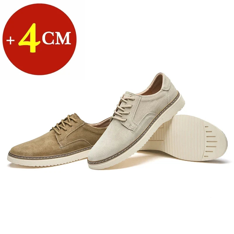 Klassische Erhöhungsschuhe mit edlem Loafer-Design