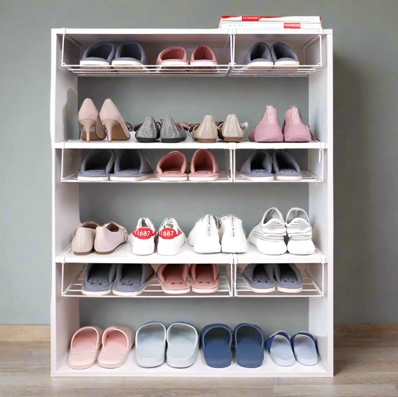 FoldAway Carbon Steel Shoe Rack