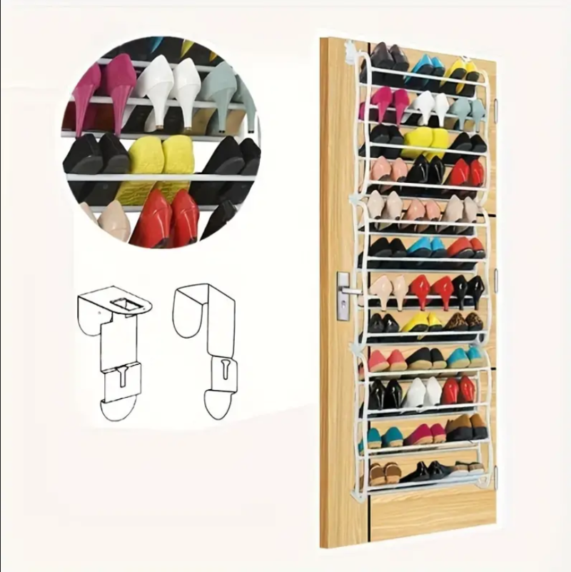 Over the Door Hanging Shoe Rack