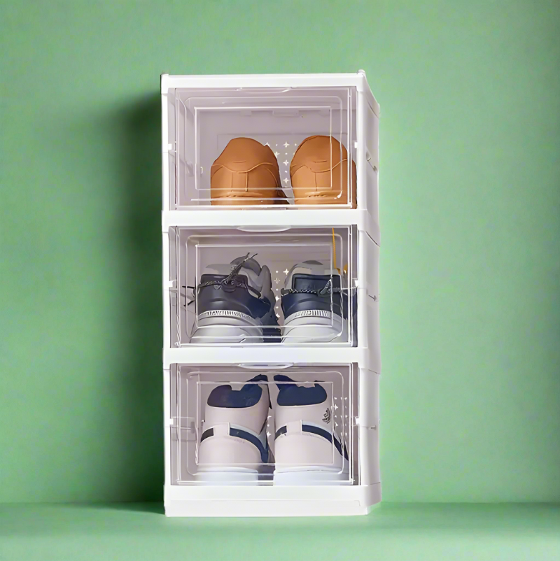 Allergy-Friendly Collapsible Storage Box for Shoes