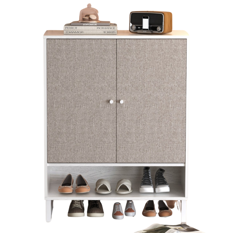 Spacious 6-Tier Shoe Storage Cabinet with Doors for Entryway