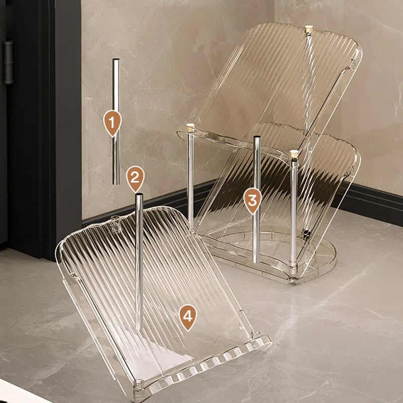 Multi-Layer Transparent Shoe Rack for EntryWay