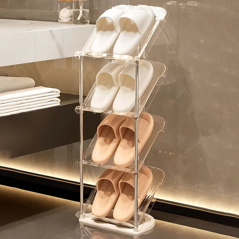 Multi-Layer Transparent Shoe Rack for EntryWay