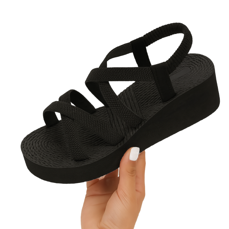 Keilsandalen Damen Mit Komfort Fußbett