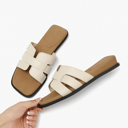 Damen Sandalen mit eckiger Spitze im French Chic Stil