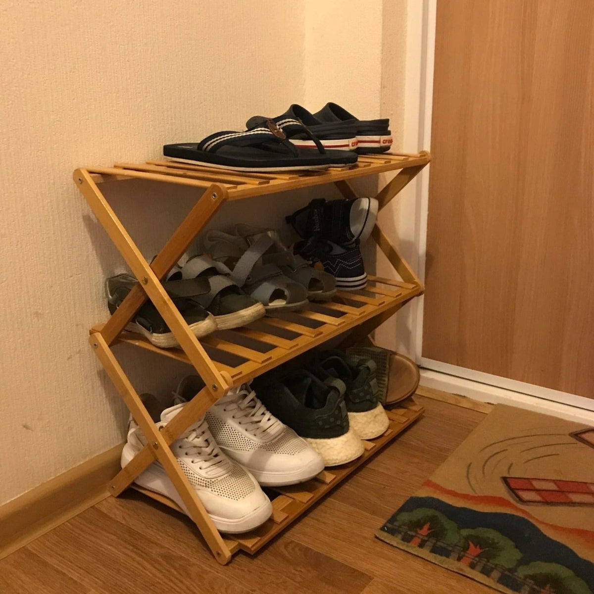 Multi-Layer Foldable Shoe Rack