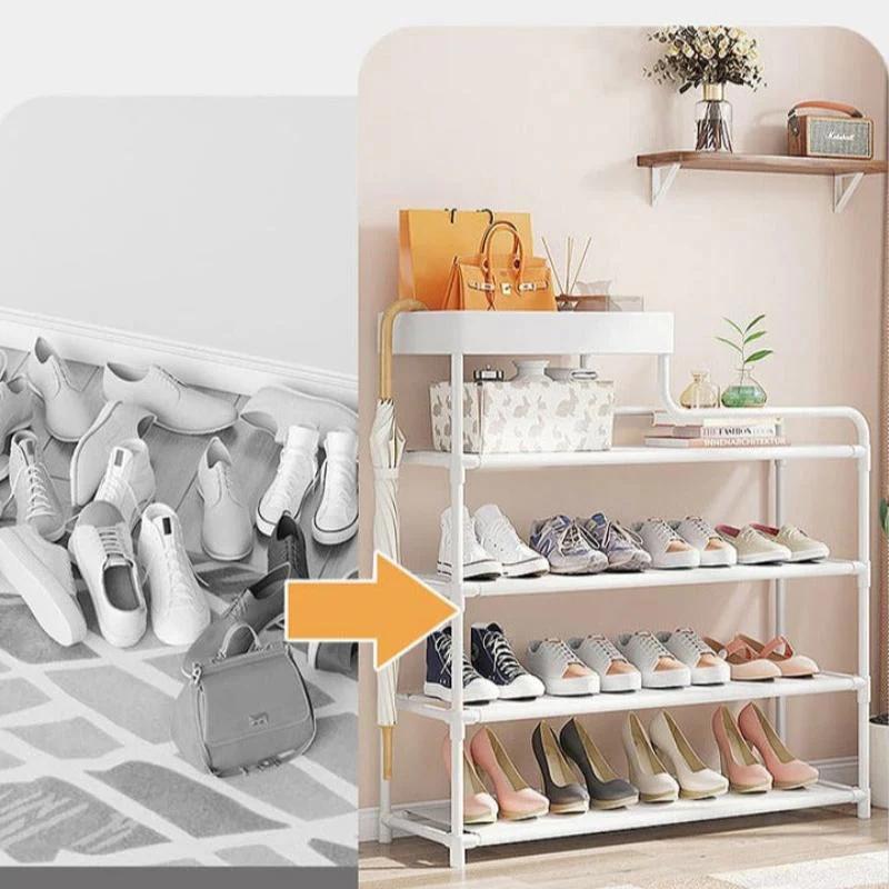 2 in 1 Modern Shoe Stand for Entryway